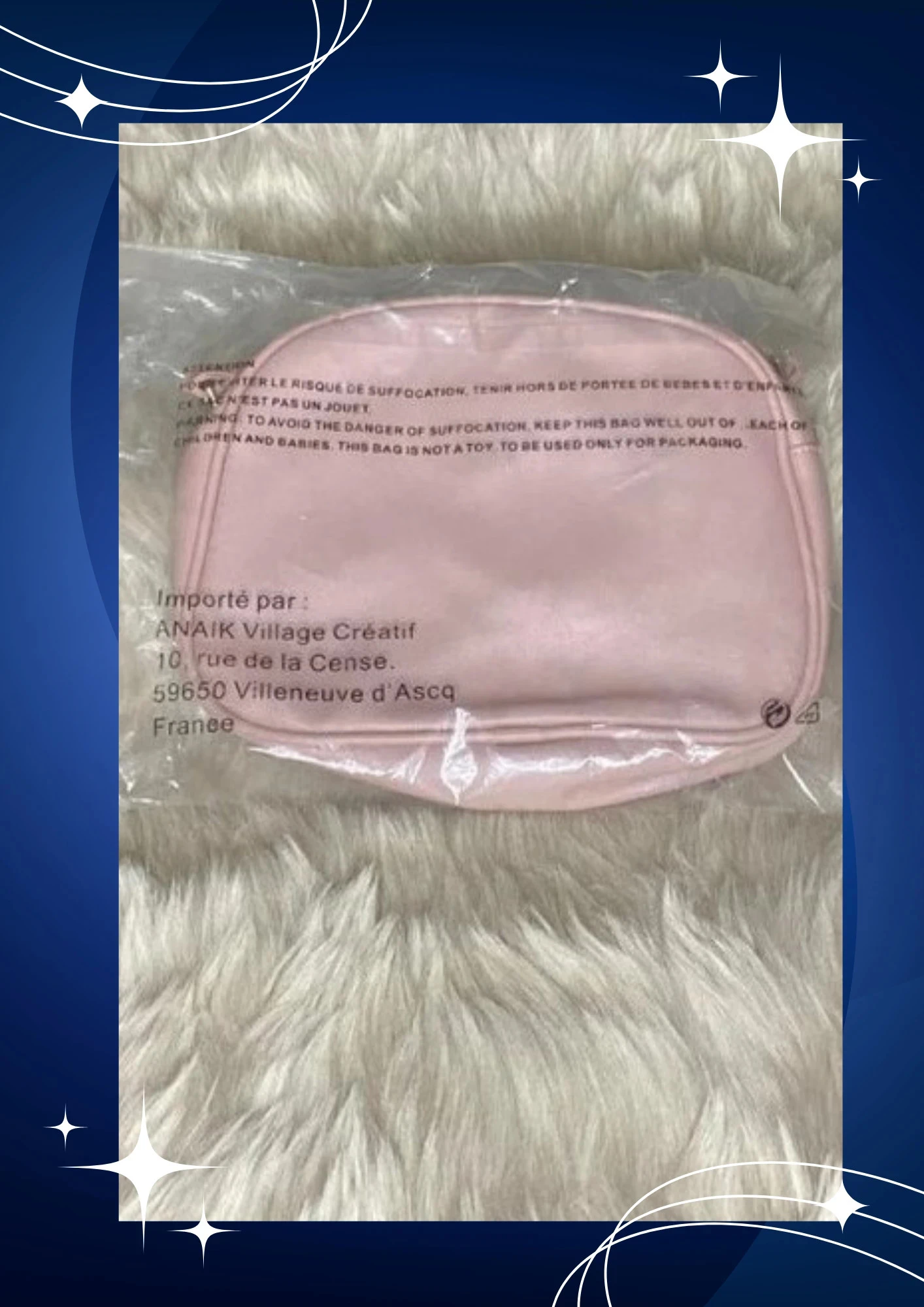 Bolsa de mão acolchoada rosa pó Rodier Nova com etiqueta – photo 2